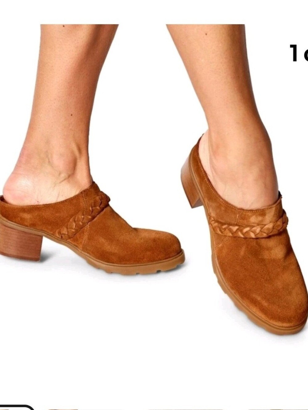 OTBT Women’s Braided Suede Mule - Brown